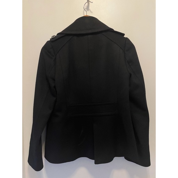 J. Crew Black Pea Coat - Picture 4 of 8